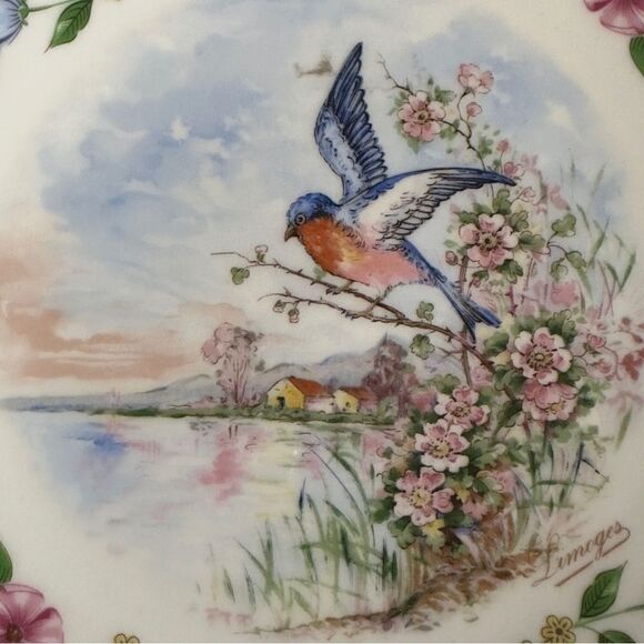 LEC LeClair Limoges France Porcelain Springtime Season Plate - Picture 7 of 11